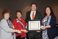 Larsen Jay receiving the 2016 NSDAR Conservation Medal